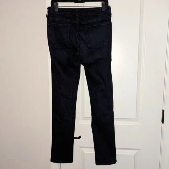 Bullhead Black Dark Navy Rinse Wash Super Skinny Straight Leg Low Rise Jean Pant - Picture 2 of 3